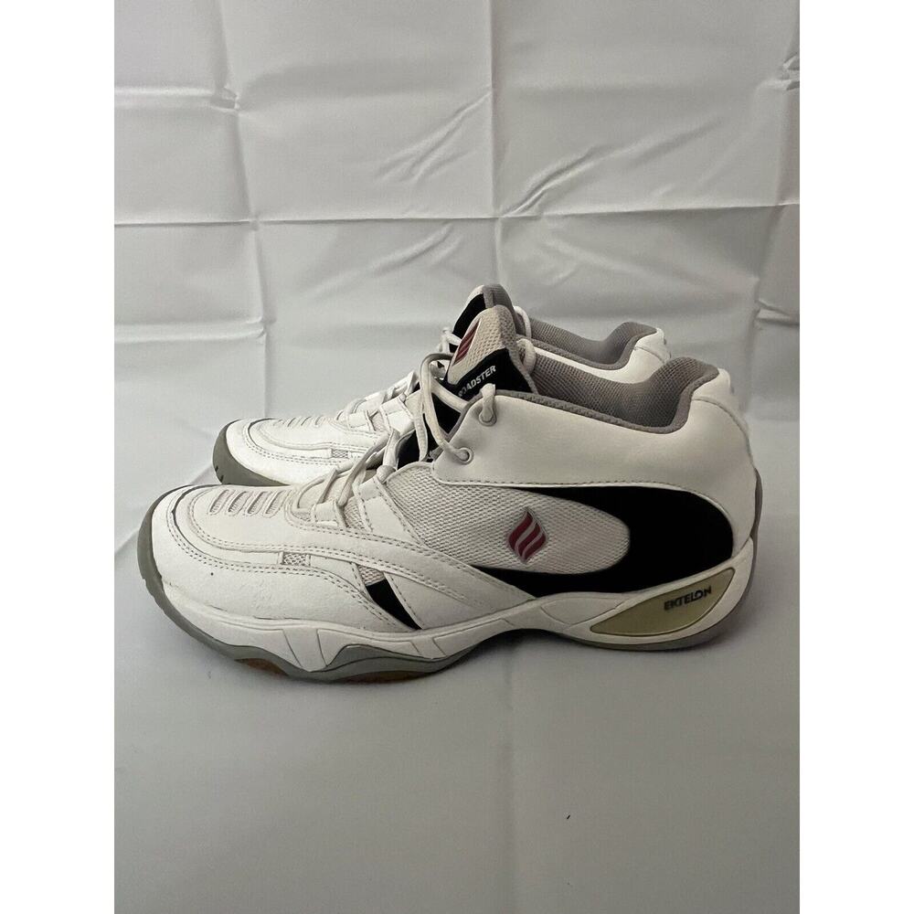 EKTELON T-9 ROADSTER MID White w/ Black Racquetball Shoes Size 10.5